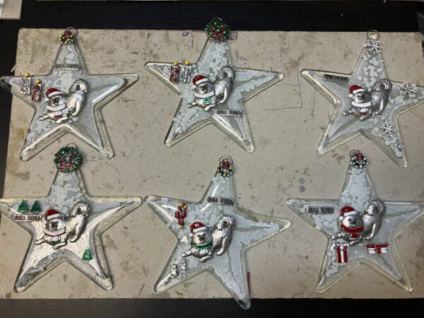 Mas-Forma Glass Star Christmas Ornament - Image 3