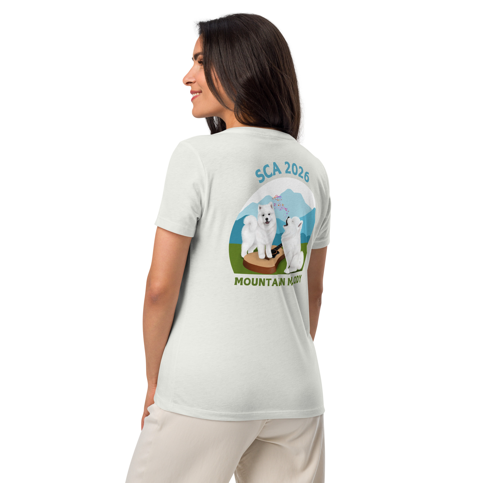 Bella + Canvas Women's V-Neck- Back Print Only 2026 Logo - Image 6