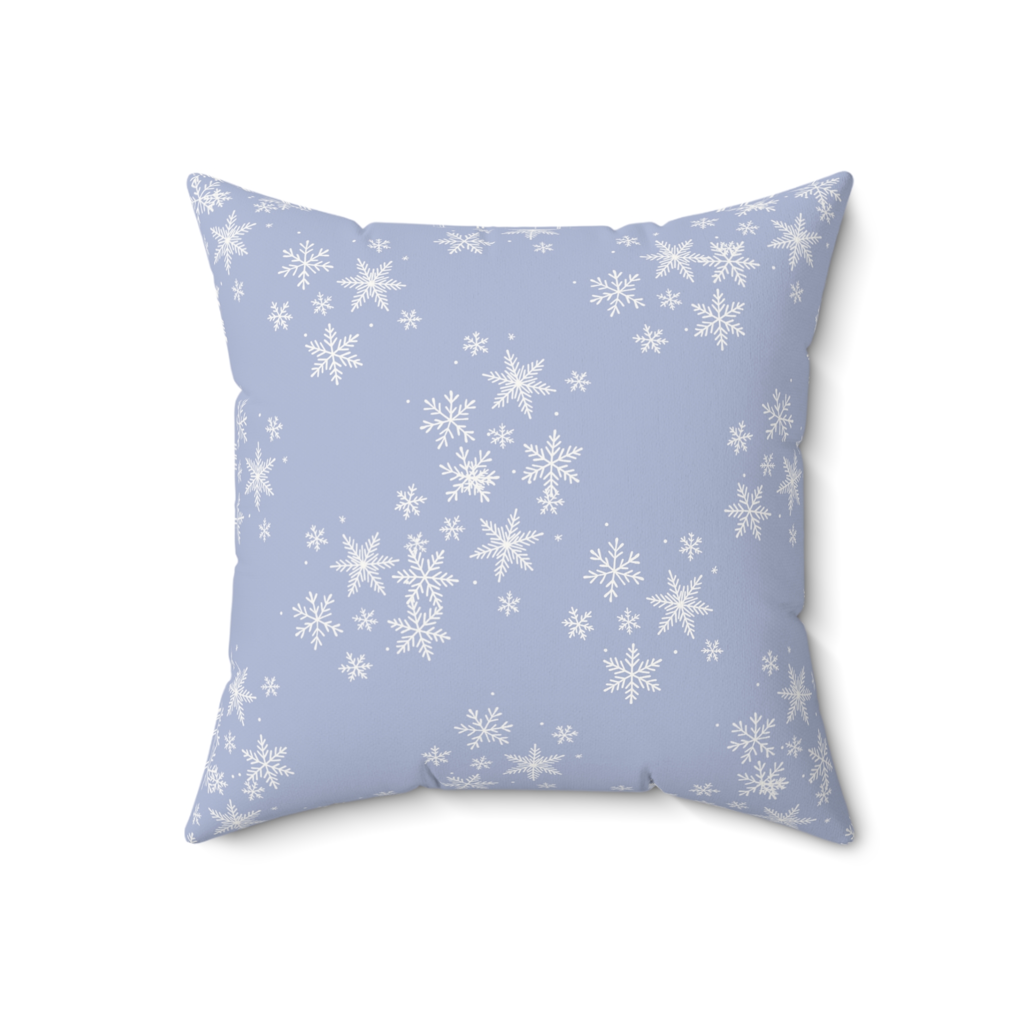 Hanukkah Samoyed Faux Suede Square Pillow- Ice Blue - Image 6