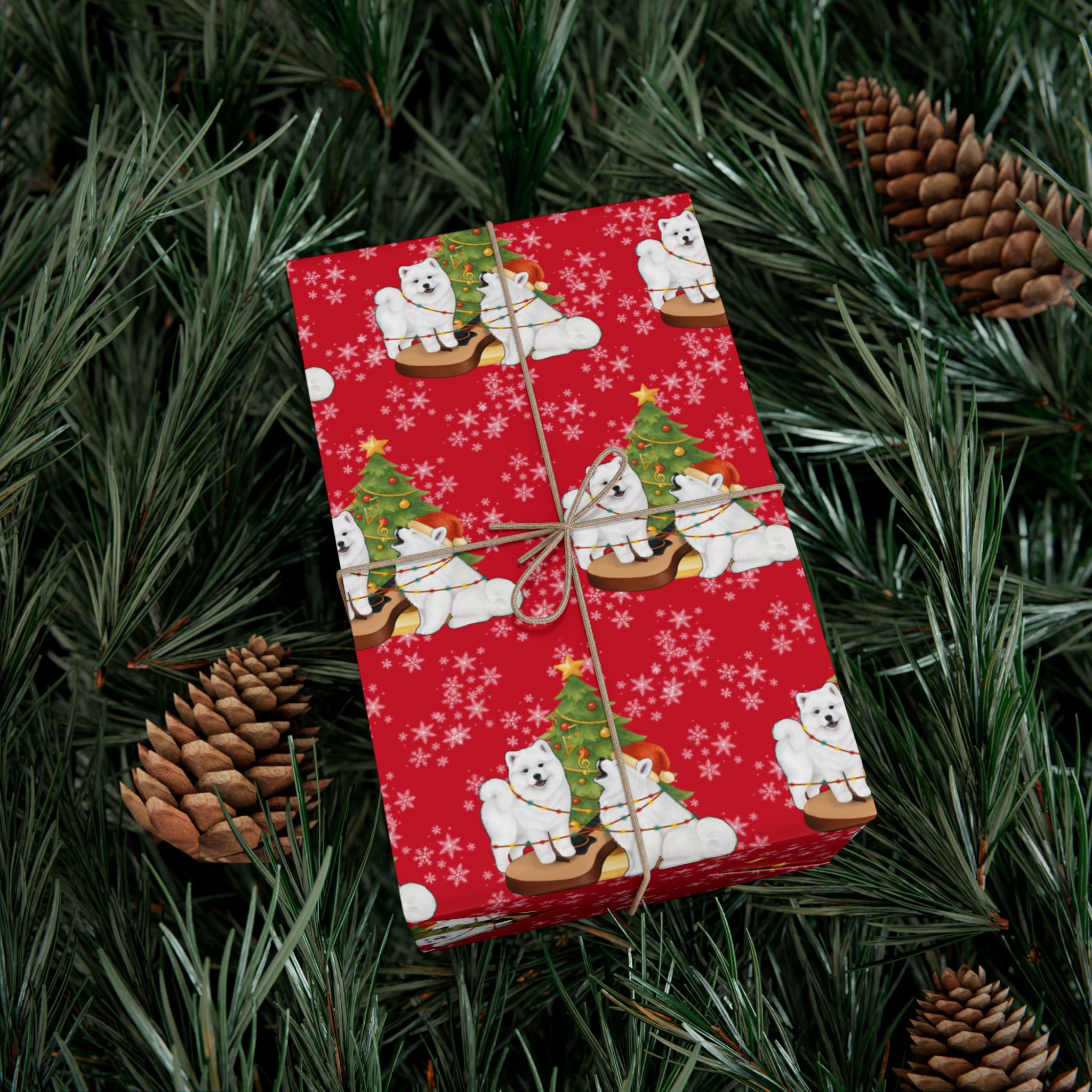 Christmas Gift Wrap Paper — Red - Image 4