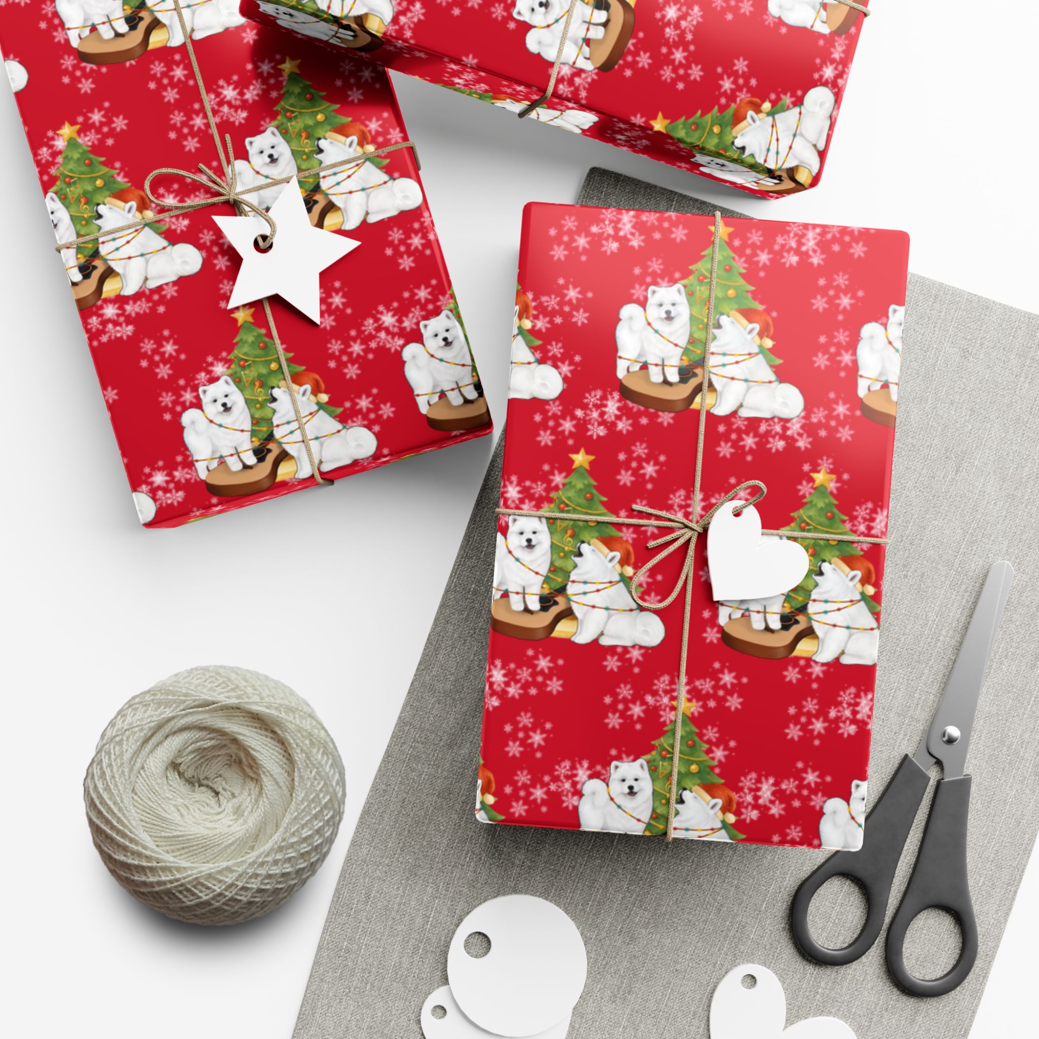 Christmas Gift Wrap Paper — Red - Image 6