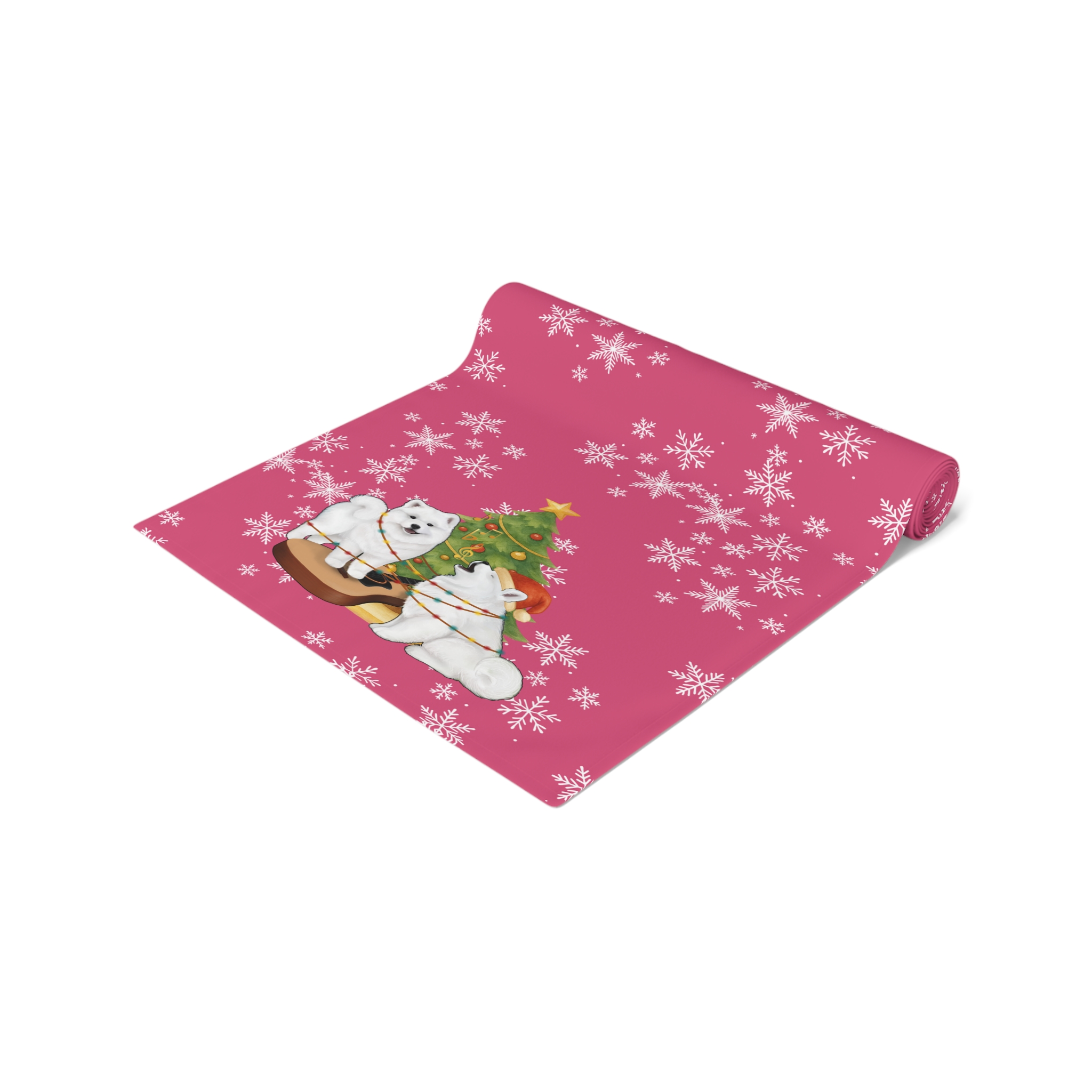 Christmas Table Runner - Pink - Image 5
