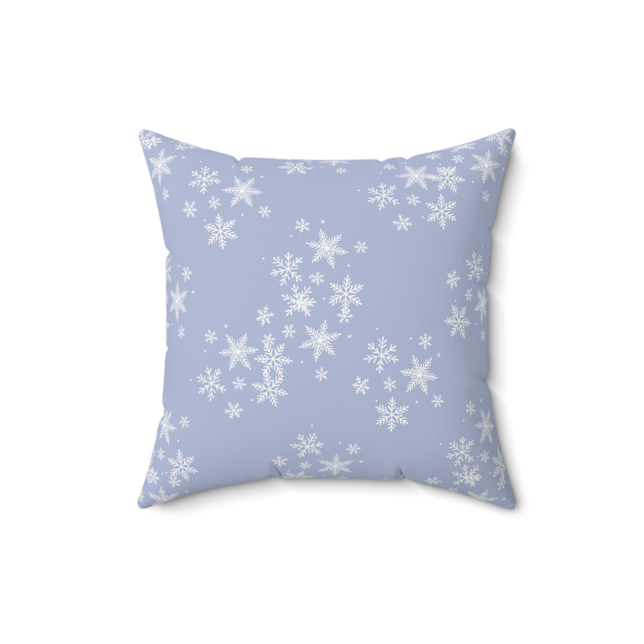 Hanukkah Samoyed Faux Suede Square Pillow- Ice Blue - Image 4