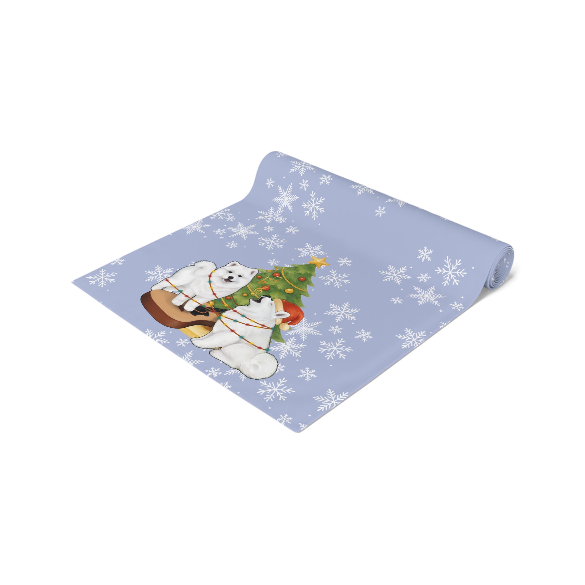 Christmas Table Runner - Ice Blue - Image 3