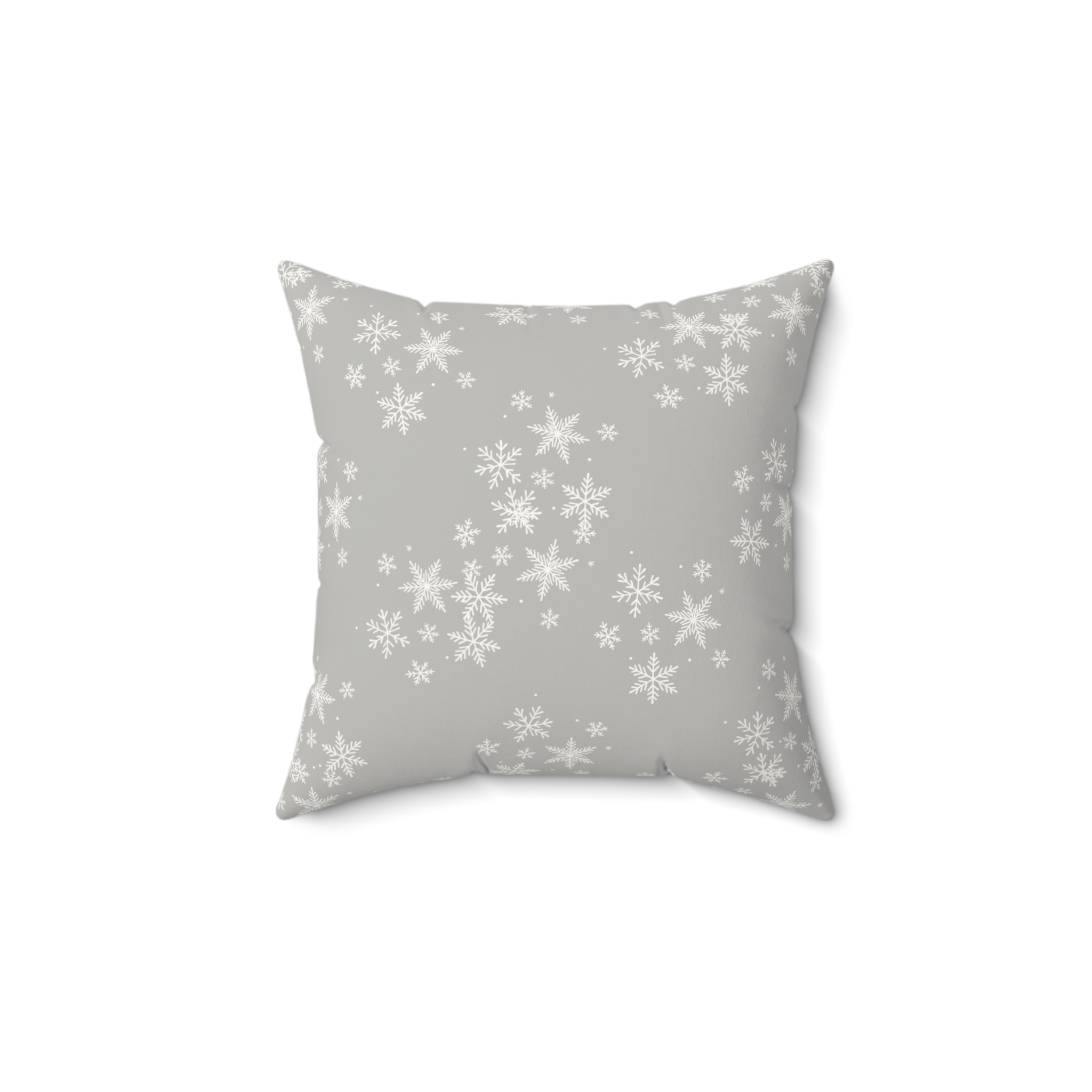 Hanukkah Samoyed Faux Suede Square Pillow- Silver Grey - Image 2