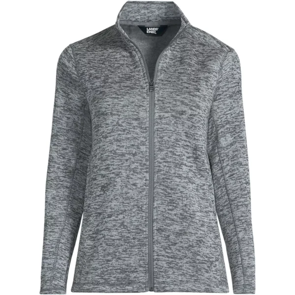 Lands' End Women's Regular Sweater Fleece Jacket - Image 2