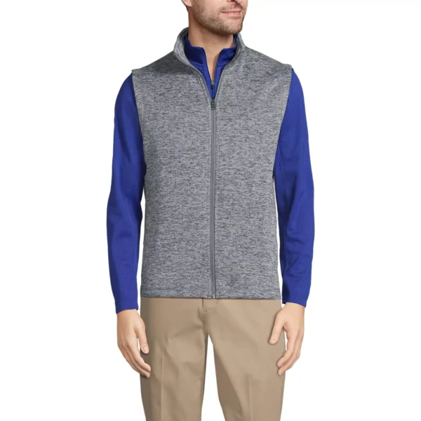 Lands' End Men's Sweater Fleece Vest