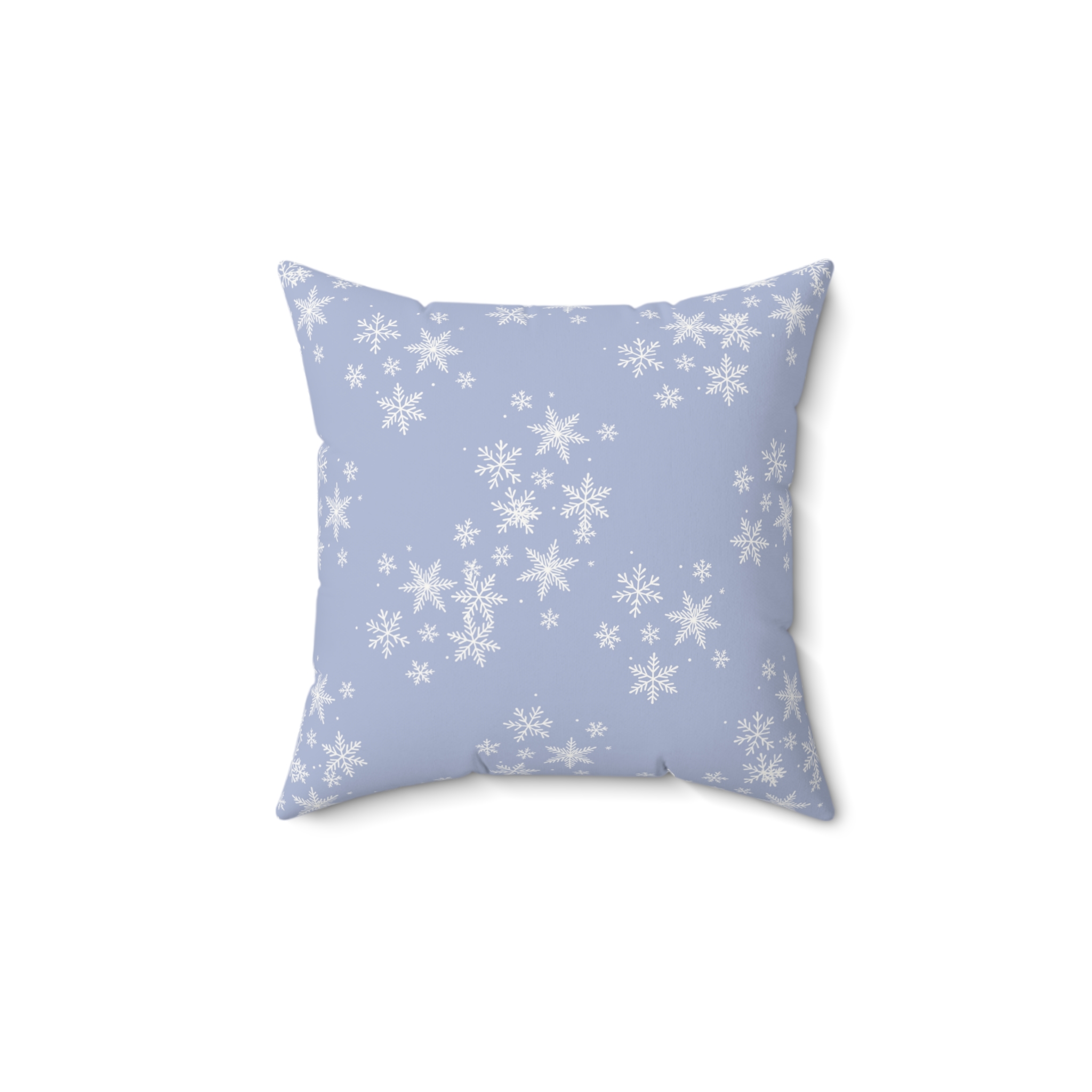 Hanukkah Samoyed Faux Suede Square Pillow- Ice Blue - Image 2