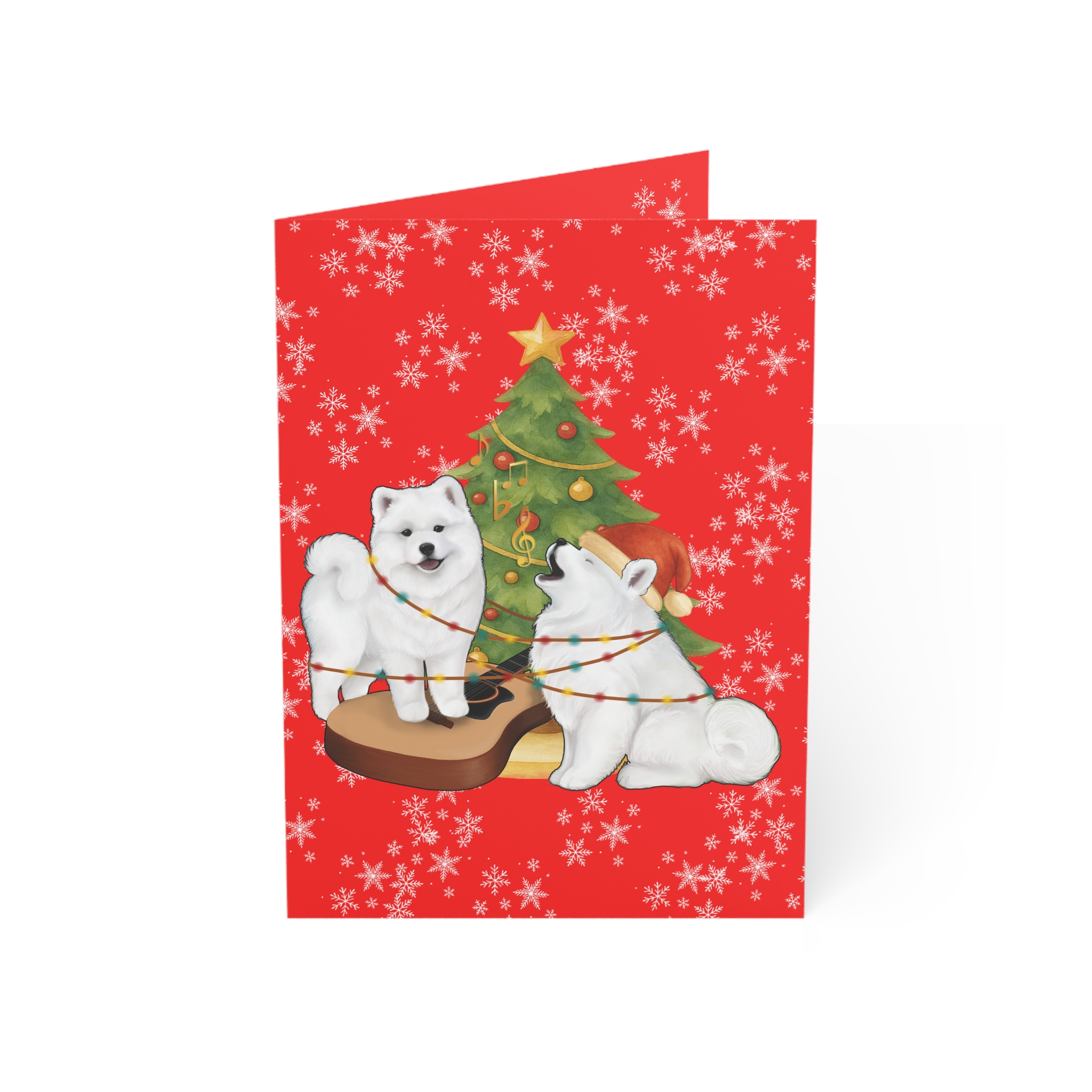 Christmas Snowflake Greeting Cards - Red- (Pack of 1, 10, 30, 50) - Image 9