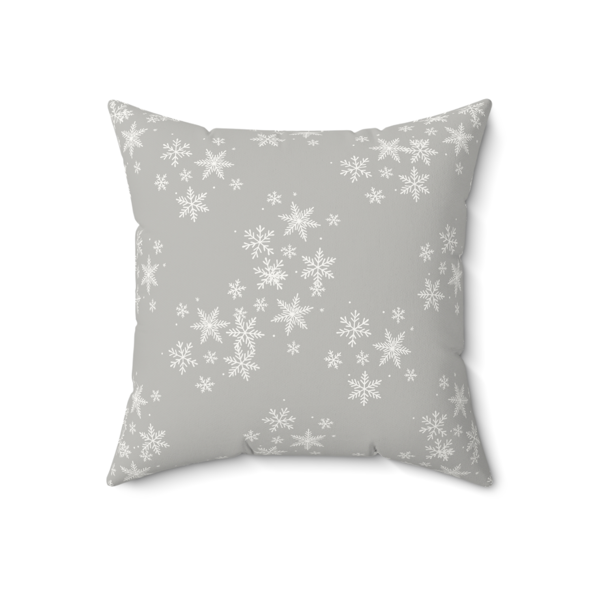 Hanukkah Samoyed Faux Suede Square Pillow- Silver Grey - Image 6