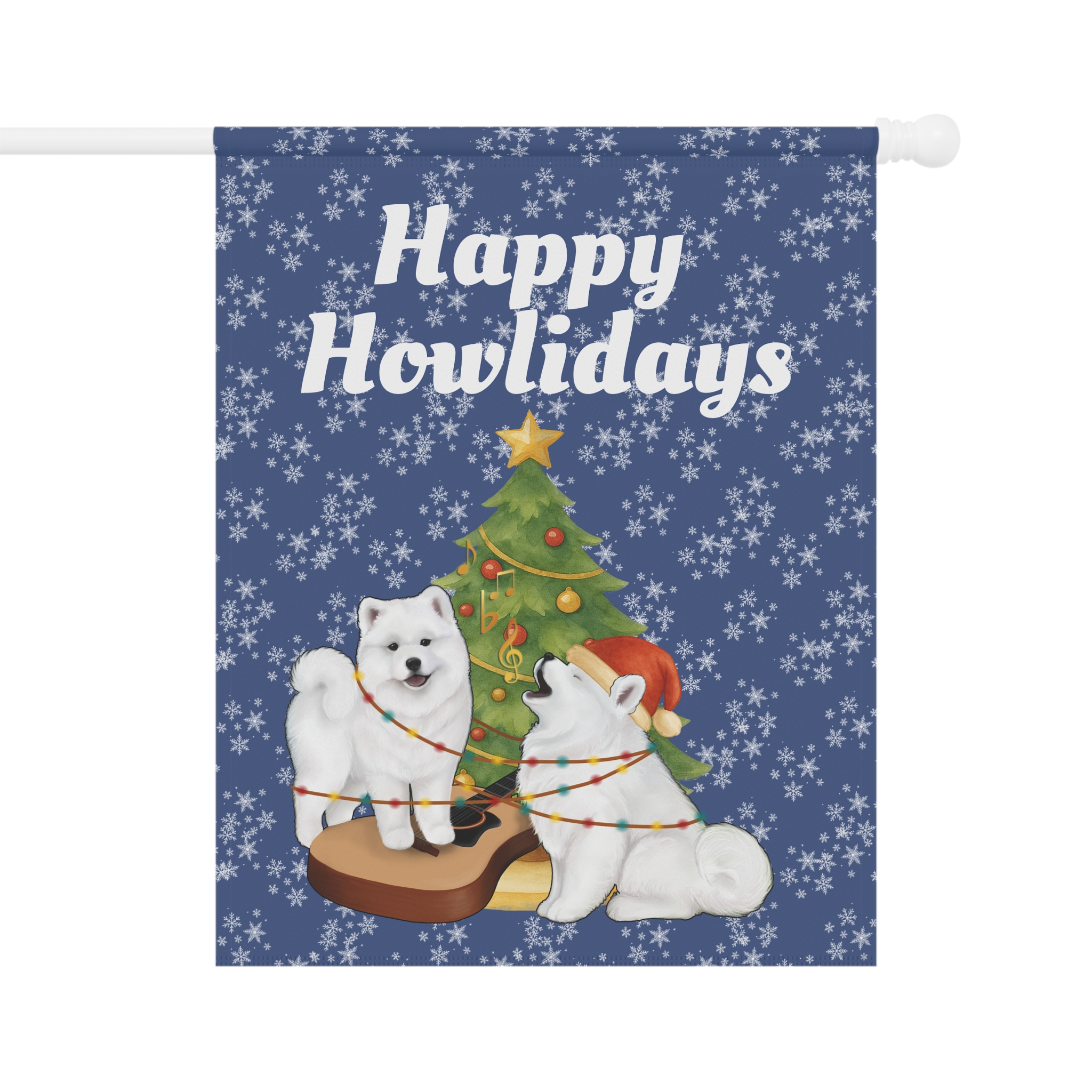 Happy Howlidays Garden Flag — Winter Blue — (pole/hooks not included) - Image 5