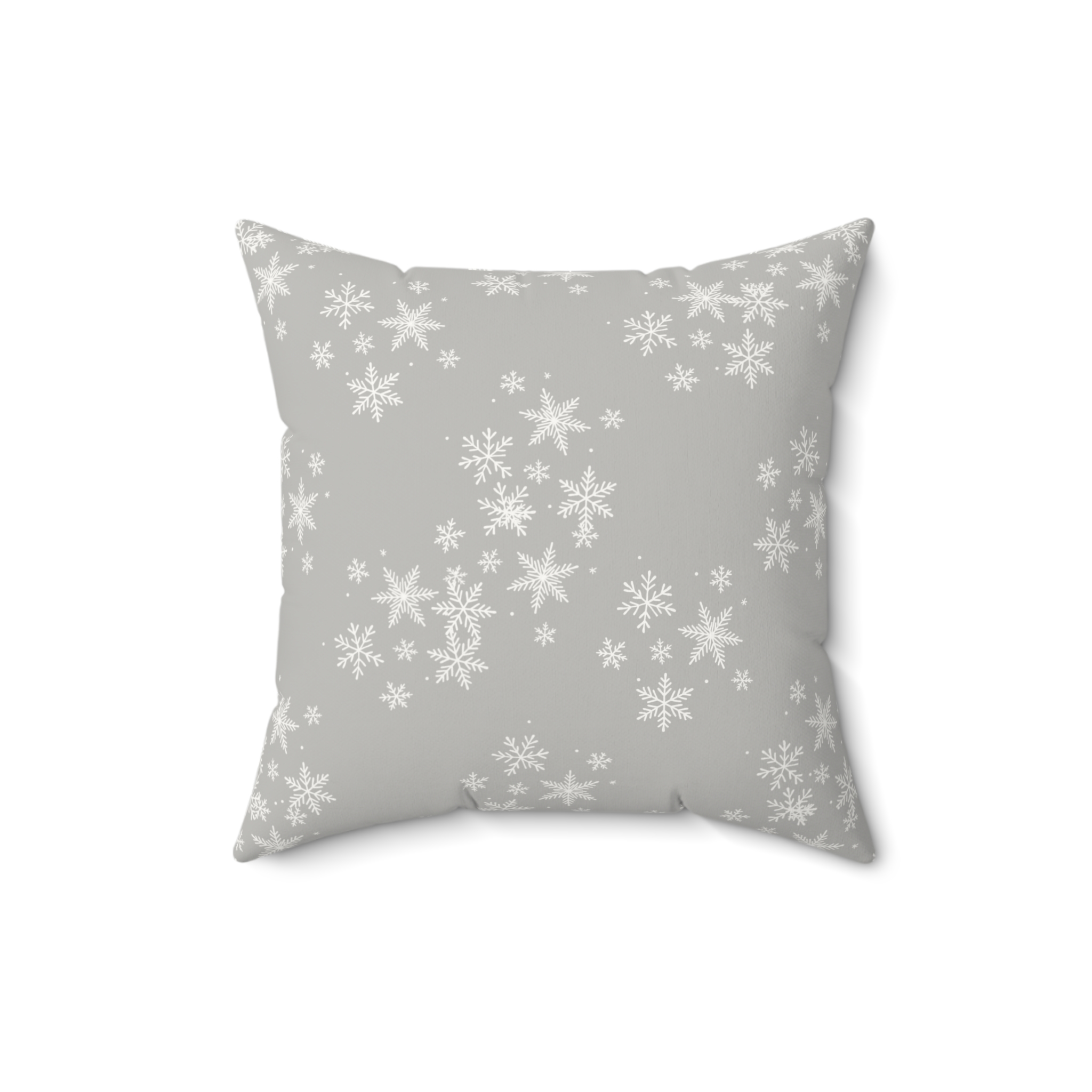 Hanukkah Samoyed Faux Suede Square Pillow- Silver Grey - Image 4