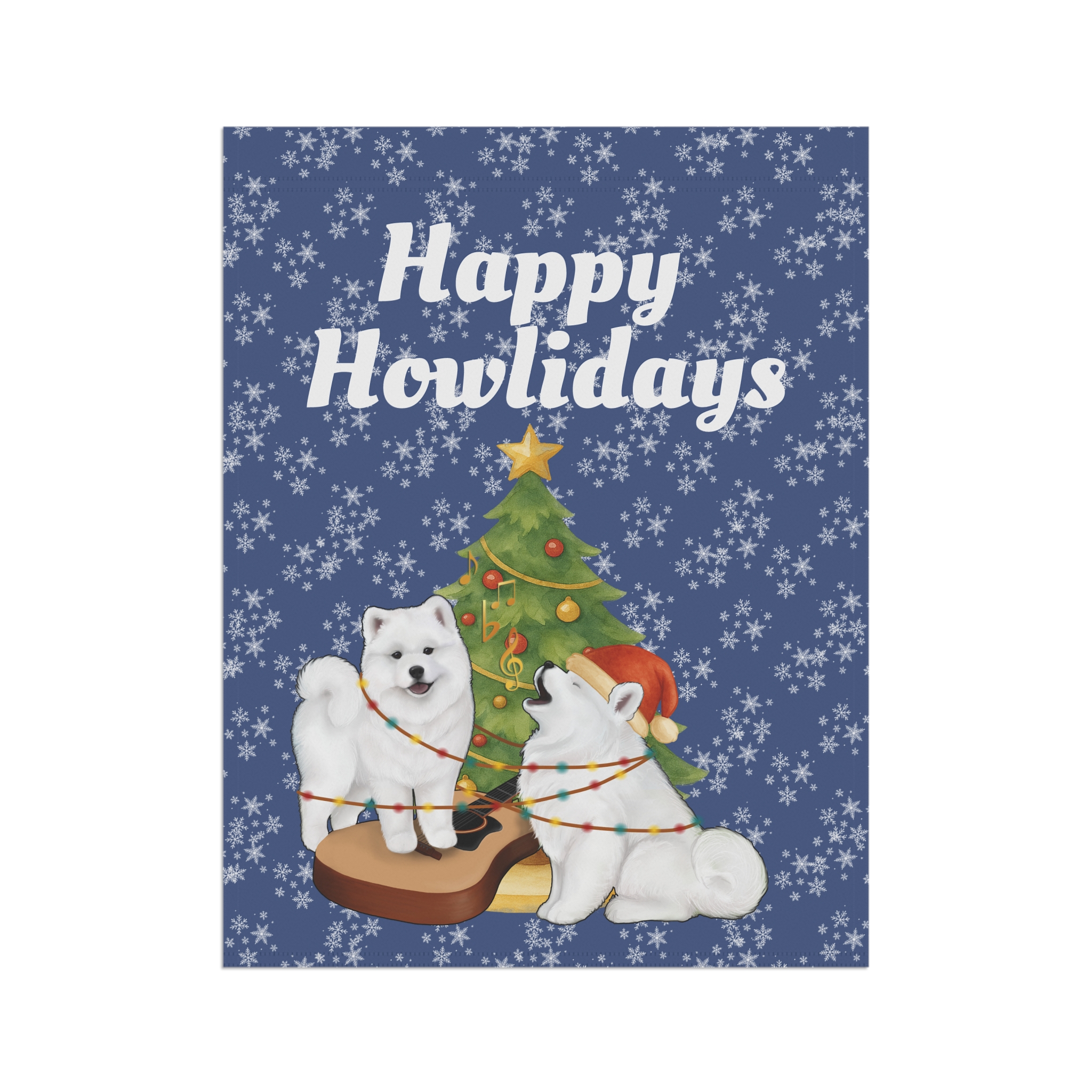 Happy Howlidays Garden Flag — Winter Blue — (pole/hooks not included) - Image 7