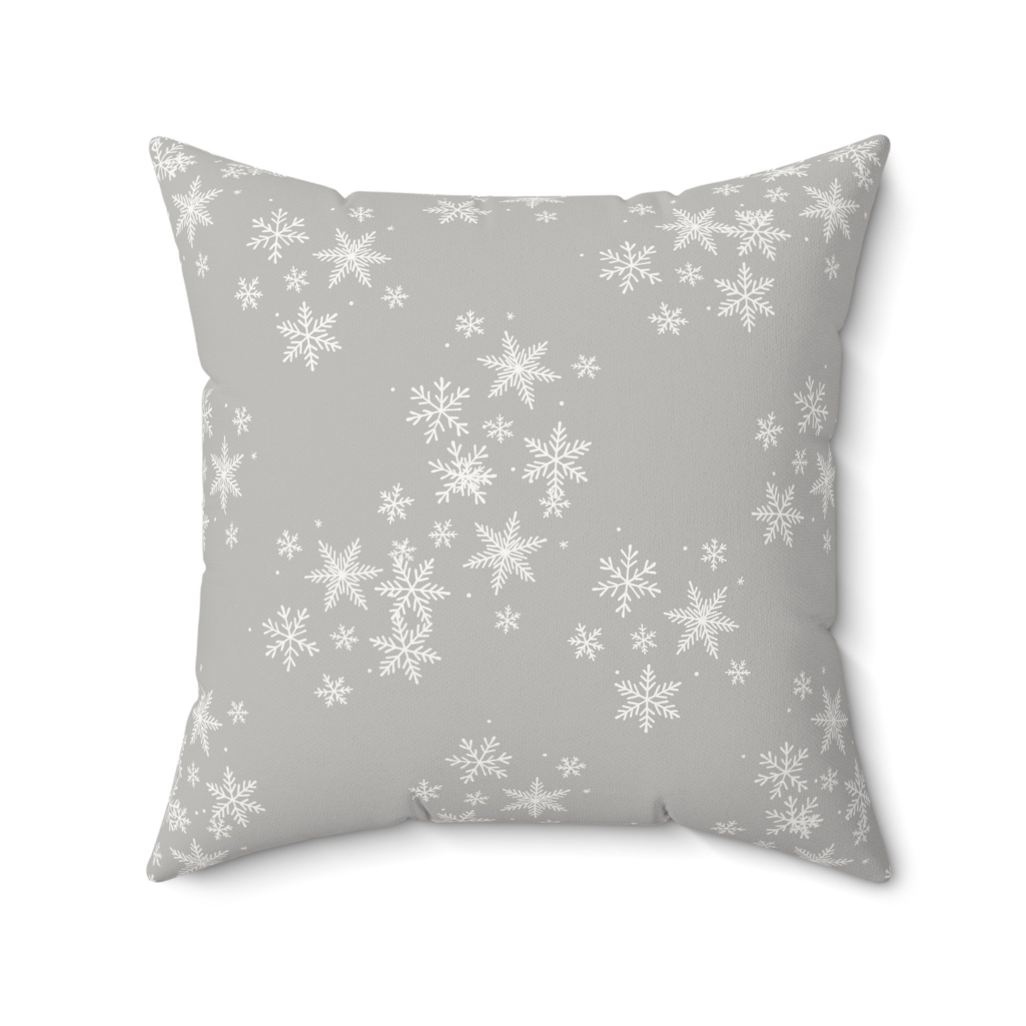 Hanukkah Samoyed Faux Suede Square Pillow- Silver Grey - Image 8