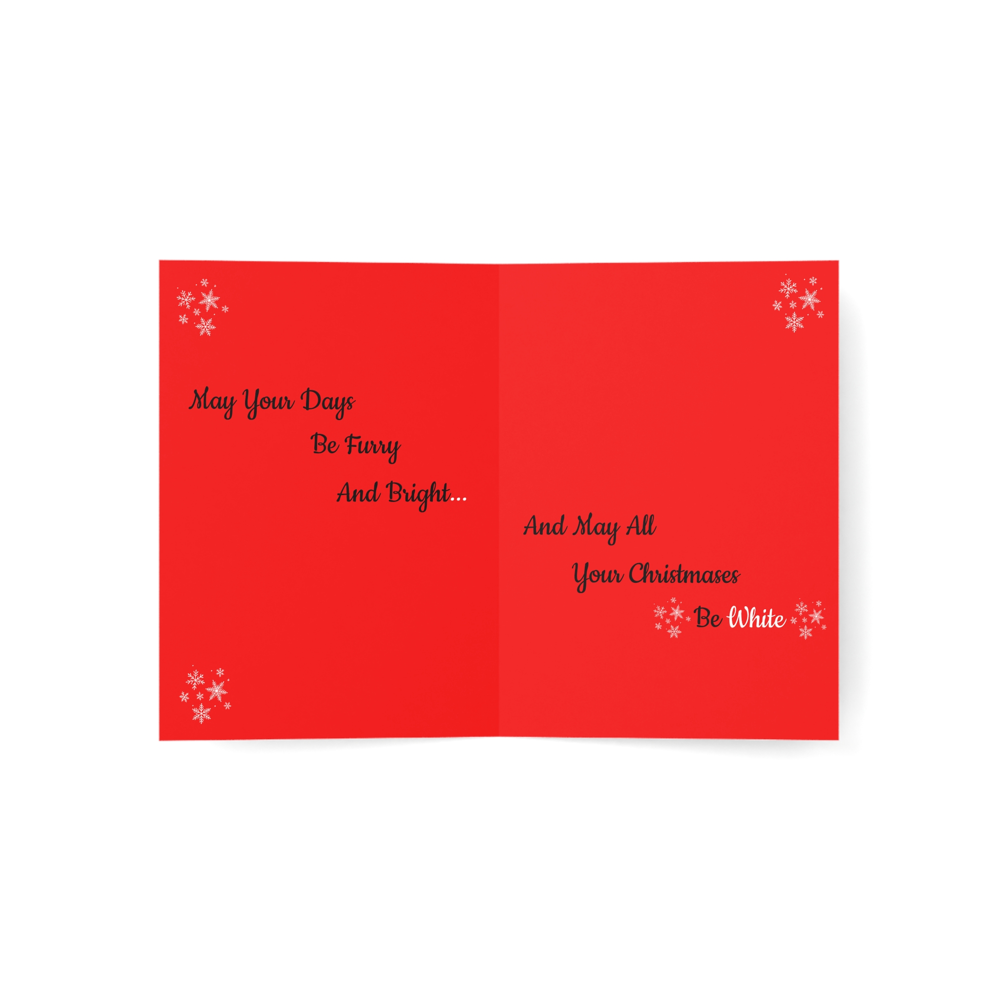 Christmas Snowflake Greeting Cards - Red- (Pack of 1, 10, 30, 50) - Image 8