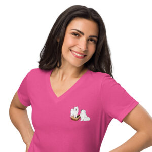 Bella + Canvas Women's V-Neck- Front and Back Print 2026 Logo