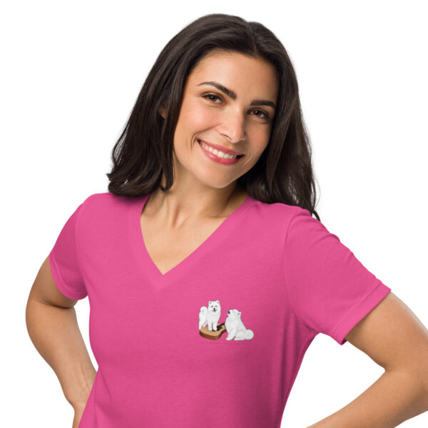 Bella + Canvas Women's V-Neck- Front and Back Print 2026 Logo