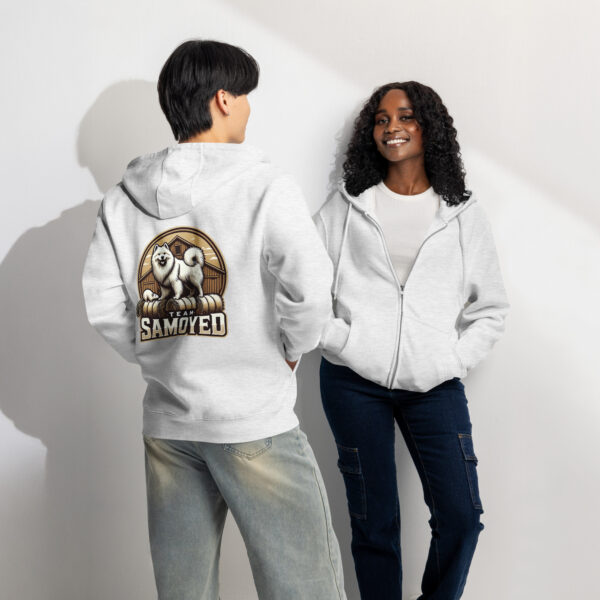 Team Samoyed- Barn Hunt- Lane Seven Premium full zip hoodie - Image 5