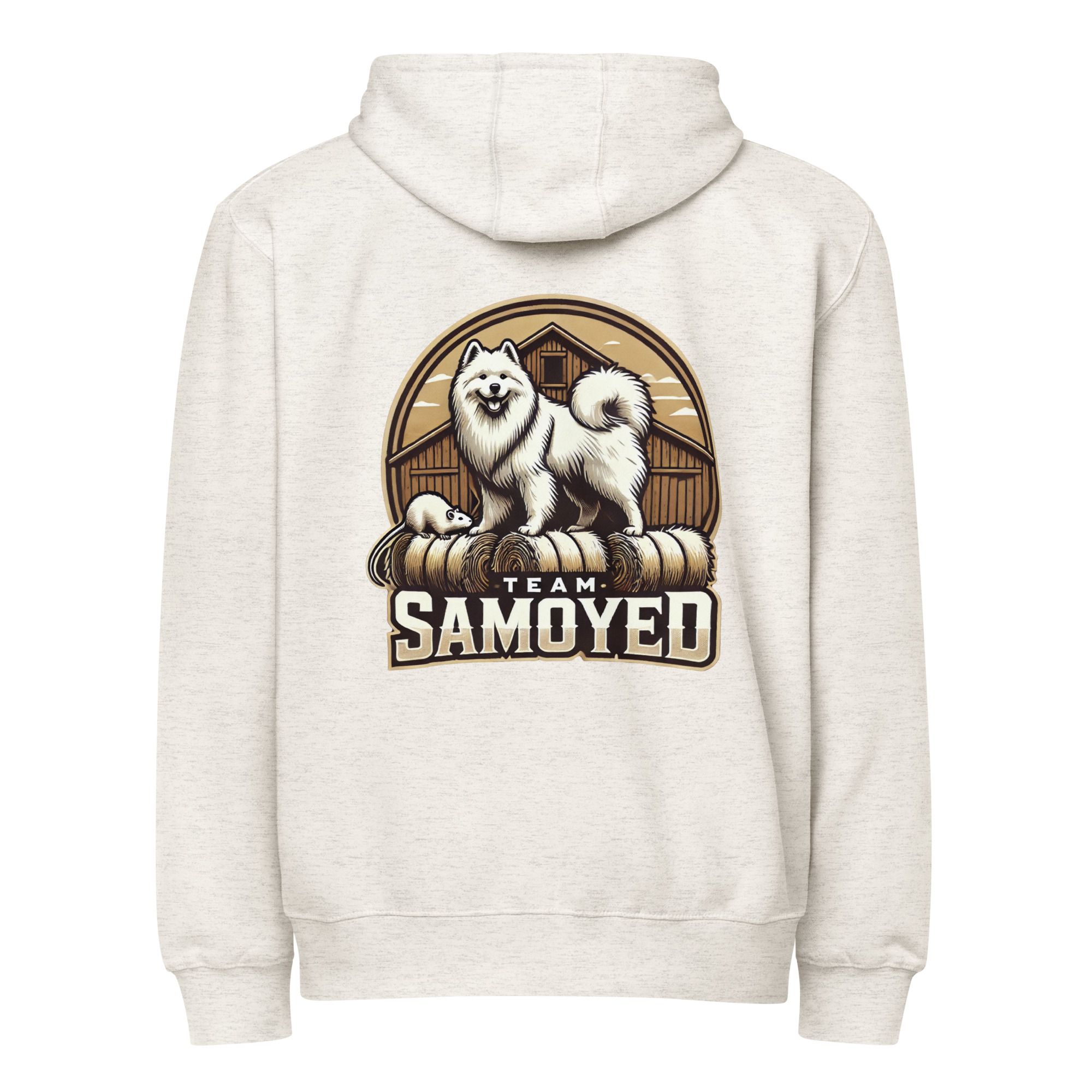 Team Samoyed- Barn Hunt- Lane Seven Premium full zip hoodie - Image 11