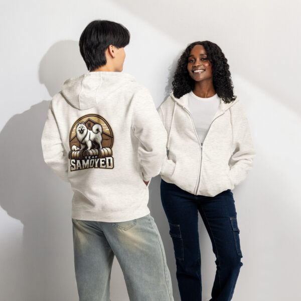 Team Samoyed- Barn Hunt- Lane Seven Premium full zip hoodie - Image 6