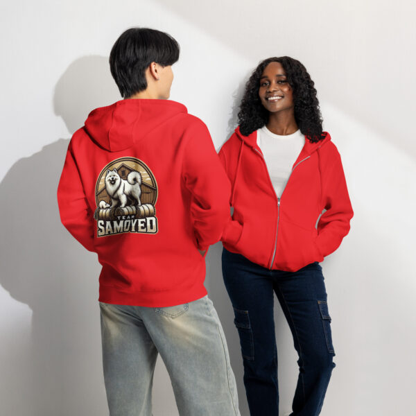 Team Samoyed- Barn Hunt- Lane Seven Premium full zip hoodie - Image 4