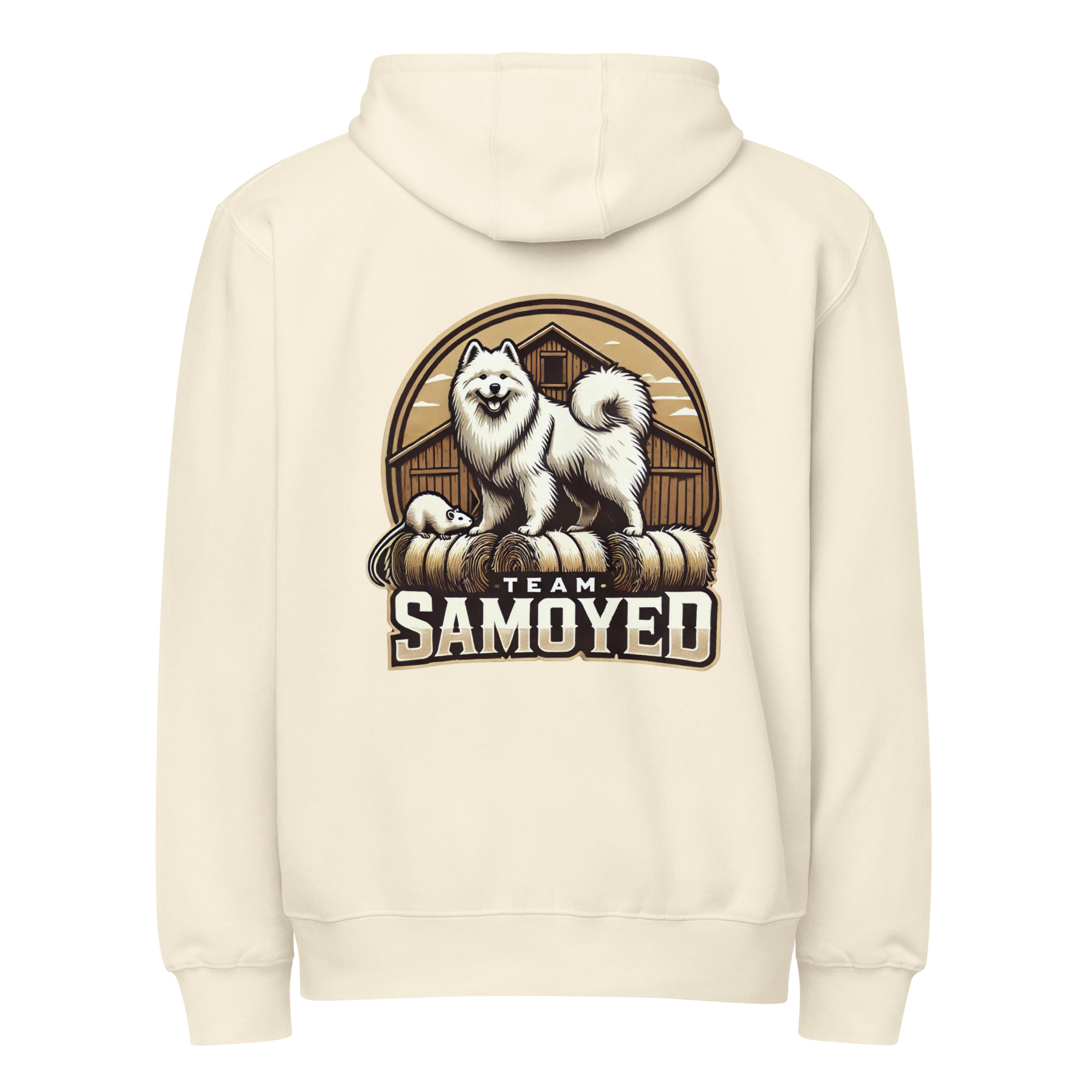 Team Samoyed- Barn Hunt- Lane Seven Premium full zip hoodie - Image 13