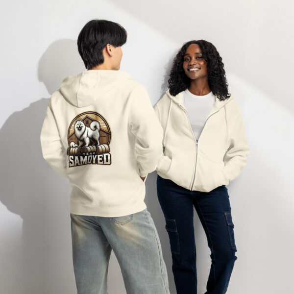 Team Samoyed- Barn Hunt- Lane Seven Premium full zip hoodie - Image 7