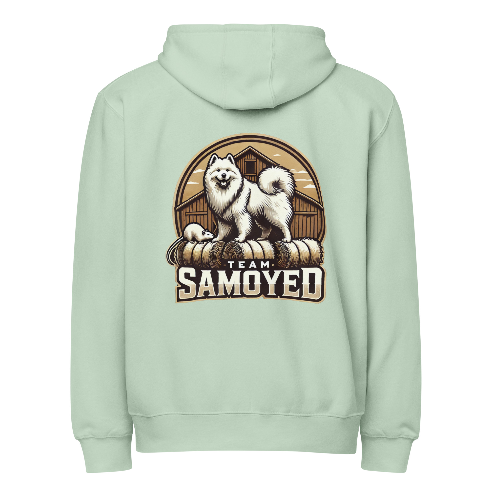 Team Samoyed- Barn Hunt- Lane Seven Premium full zip hoodie - Image 14