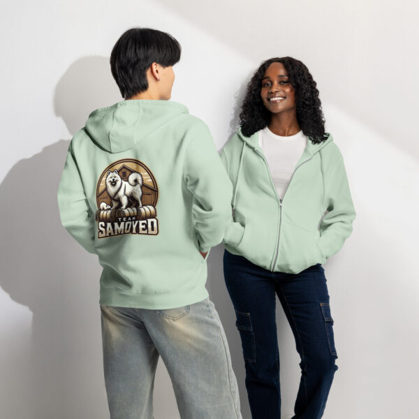 Team Samoyed- Barn Hunt- Lane Seven Premium full zip hoodie
