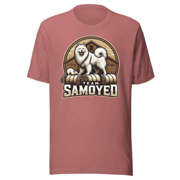 Team Samoyed- Barn Hunt Bella and Canvas Unisex t-shirt - Image 6