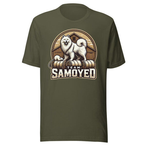 Team Samoyed- Barn Hunt Bella and Canvas Unisex t-shirt - Image 4