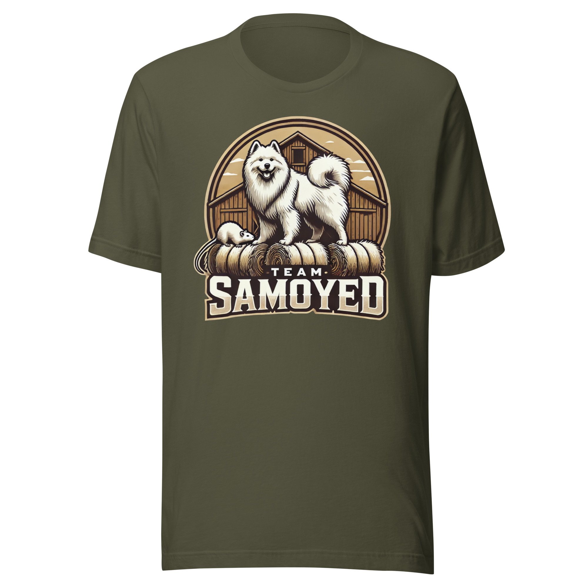 Team Samoyed- Barn Hunt Bella and Canvas Unisex t-shirt - Image 4