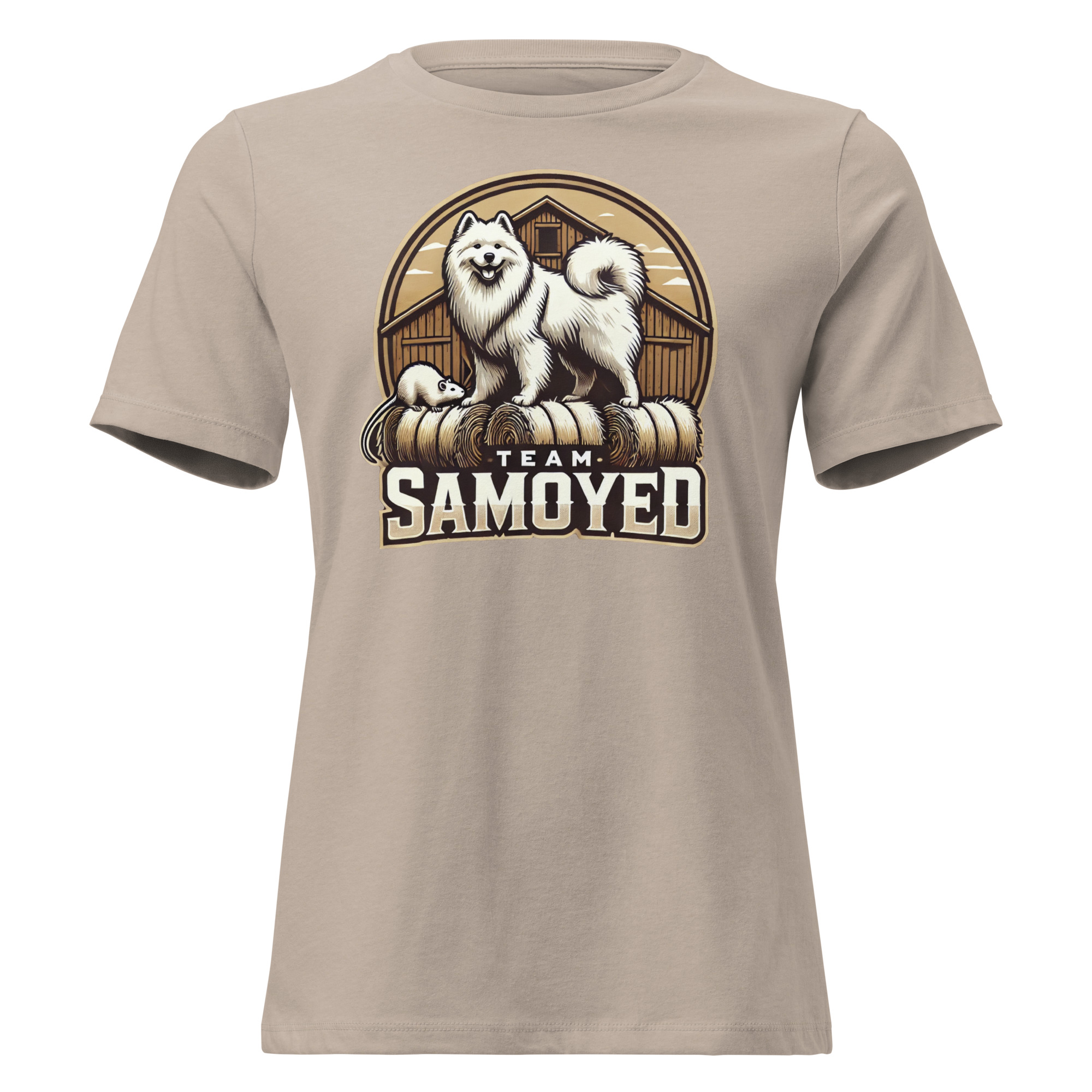 Team Samoyed- Barn Hunt Bella and Canvas Women's Relaxed T-Shirt - Image 6