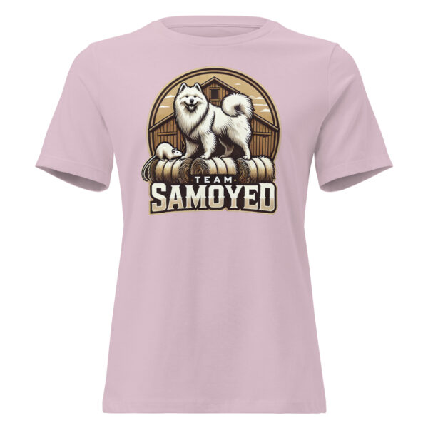 Team Samoyed- Barn Hunt Bella and Canvas Women's Relaxed T-Shirt - Image 7