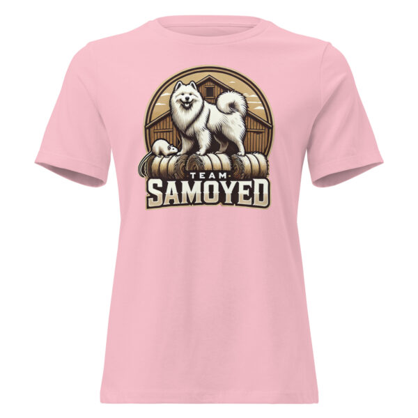 Team Samoyed- Barn Hunt Bella and Canvas Women's Relaxed T-Shirt - Image 8