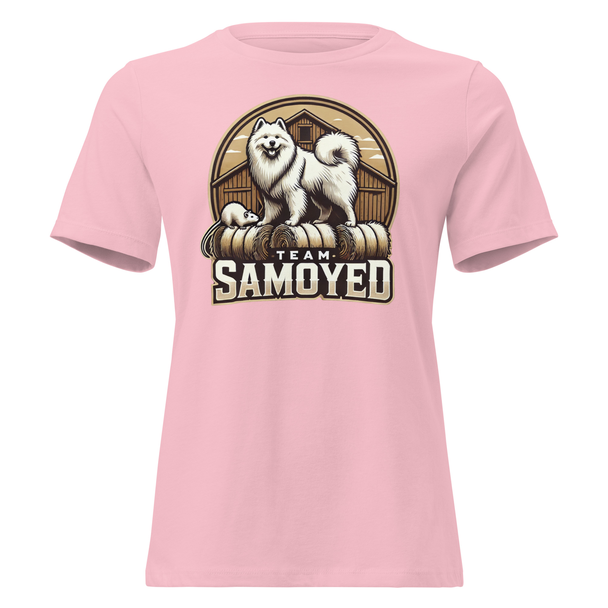 Team Samoyed- Barn Hunt Bella and Canvas Women's Relaxed T-Shirt - Image 8