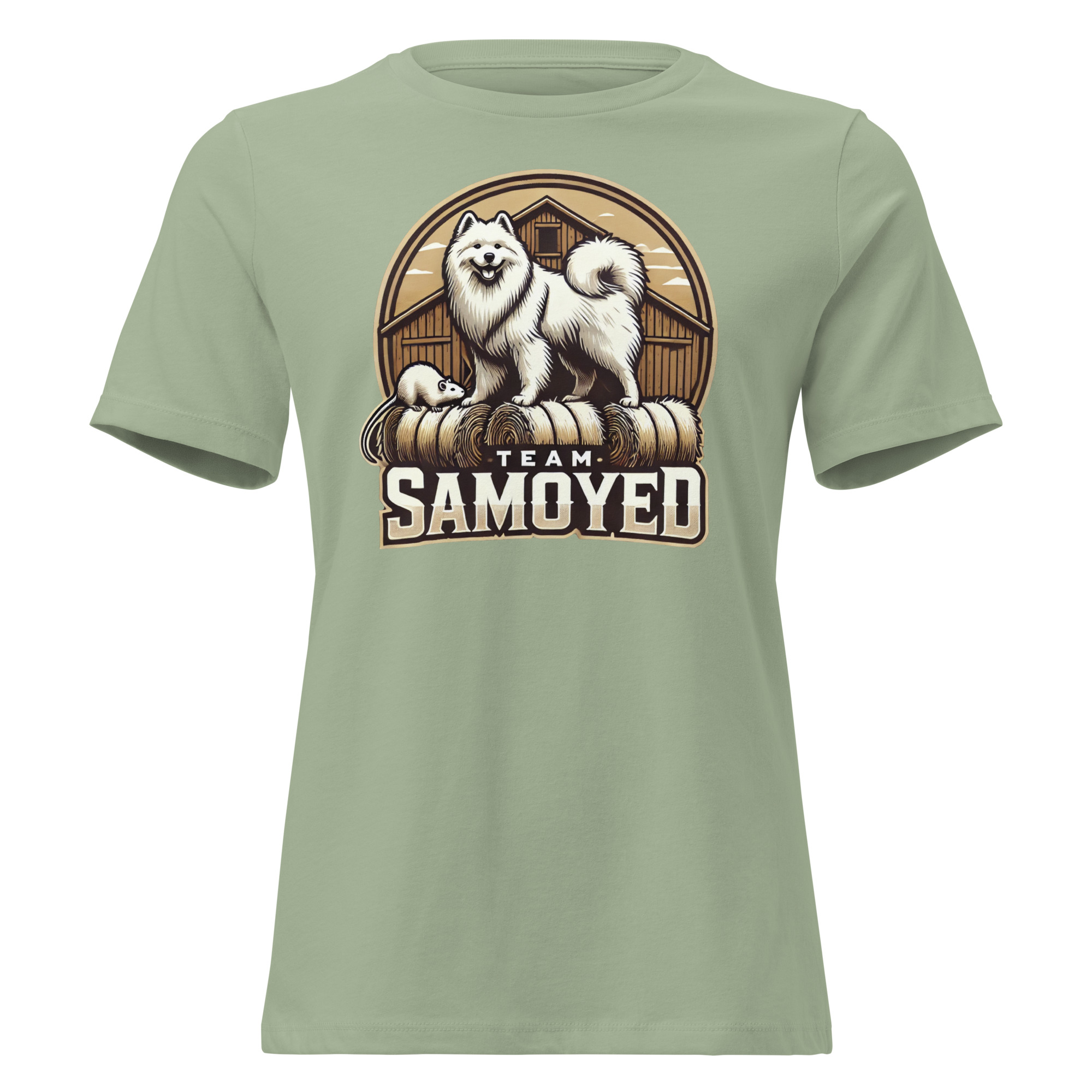 Team Samoyed- Barn Hunt Bella and Canvas Women's Relaxed T-Shirt